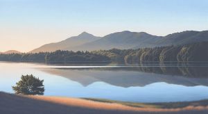 Mt. Tam from Bon Tempe Lake (Winter)