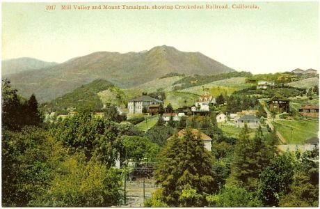 PostcardMillValleyCAwithMountTamalpaisCirca1910