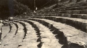 The nearly completed terraced Mountain Theater • 1936